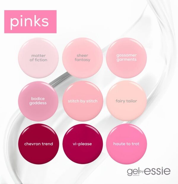 Essie Gel Couture Nail Polish, Lasts Up to 15 Days, With Flex.e Technology, No Chipping, Glass-Like Shine, Vegan Formula, 505 Gossamer Garment, 13.5 ml