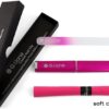 G.Liane Crystal Glass Nail File Professional Double Sided Etched Glass Nail Files with Case for Shaping The Natural Nails and Artificial Nail Manicure Pedicure Nail Care Gift Set (Rainbow Pink)