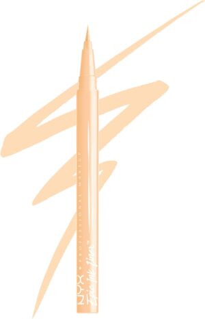 NYX Professional Makeup Epic Ink Liner, Brush Tip Liquid Eye Liner Pen, Up To 24 Hours of Wear, 6 Intensely Pigmented Shades, Waterproof Vegan Formula, Shade: Marshmallow