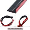 2M Black Silicone Shower Seal Strip,Bath Edging Sealing Strip,Shower Threshold Water Barrier for Wet Room Floor,Bathroom Tile Edge Caulk Trim for Bathtub,Countertop,Kitchen(Two Self-Adhesive Tapes)