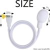 Tap Shower Attachment for Bath 2-Piece Set with 2m Hose, Shower Attachment for Taps, Portable Handheld Shower Head for Bath Taps, Ideal for Indoor and Travel Use