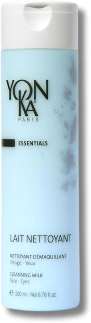 Cleansing Milk Yonka 200ml | 98% Natural Origin Gentle Makeup Remover Milk | Moisturises and Rebalances Skin | All Skin Types, Even Dry and Sensitive | Water Rinsing | Botanical Blend and Brown Algae