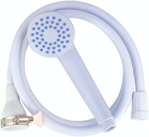 Lexicon Select Single Tap Bath Sink Shower Head Tap Attachment for Shower Hose Spray Hair Dresser Pet Push On Mixer - for a Round tap up to 2cm in Diameter with Stainless Steel Clamp