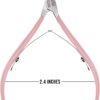 Professional Cuticle Nippers Stainless Steel Cuticle Cutters and Remover -Best Nipper Scissors, Nail Care Tool for Manicure and Pedicure (Pink)