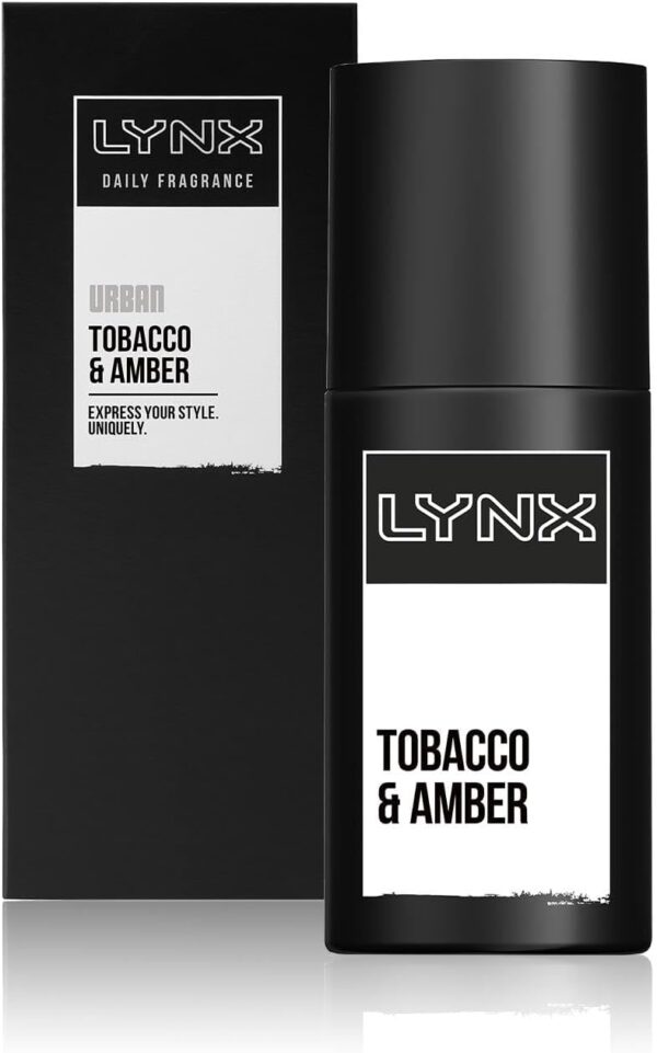 Lynx Urban Daily Fragrance Precision Pump Body Spray with Tobacco & Amber Fragrance 3 Pack of 100ml
