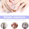 7 Pcs Nail File Set, Nail Files Professional, Nail Files 100/180 Grit, Nail File and Buffer Set, Acrylic Nail File, Nail Polish Gel Remover Tools Kit, with Cuticle Pusher and Cuticle Remover