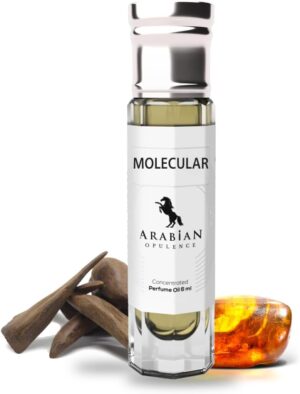 Arabian Opulence FR201 MOLECULAR Roll-on Perfume Oil | Concentrated Fragrance Body Oil | Long Lasting Oil Based Perfume for Men and Women | Travel Size Bottle Alcohol-Free (6ml)