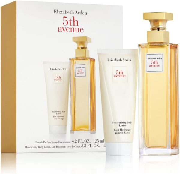 Elizabeth Arden 5TH AVENUE Eau de Parfum 125ml 2-piece Gift Set, floral woody perfume, luxury fragrance gifting for women