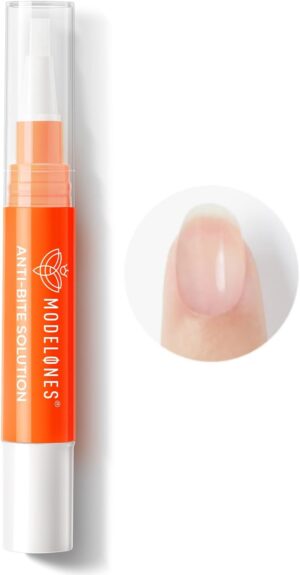 Modelones Stop Nail Biting Pen, Nail Biting Prevention, Thumb Sucking Deterrent, Nail Biting Treatment for Kids & Adults, Natural Nail Care Pen to Help Stop Nail Biting Habit, Safe Solution for Biters
