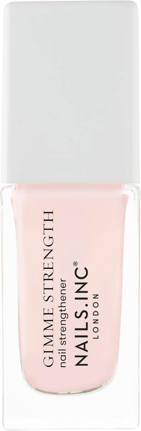 Nails.INC Mini Nail Treatment Duo, Includes Gimme Strength Nail Strengthener and Better On Top Quick Drying Top Coat, With Active Skincare Ingredients to Promote Nail Health, Cruelty Free, Vegan
