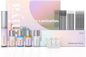MIYA LASH | Brow Lamination Kit | Professional Eyebrow Lamination with Keratin | DIY Brow Lift Kit | Fuller, Thicker Brows for 6 weeks | Easy to Use | Includes Instruction, Treatment Tools & Brushes