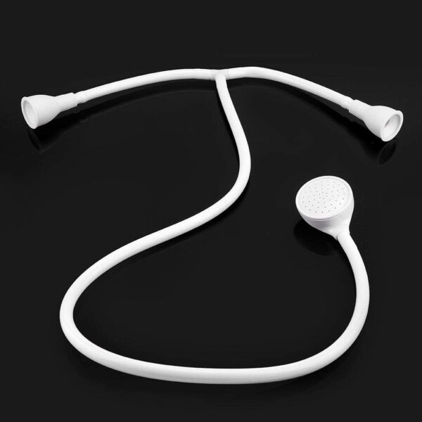 Fdit 1.2M Double Tap Connection Push On Bath Sink Shower Head Handheld Showers Hose Water Spray Pet Hair Dresser G1/2" Connector Thread