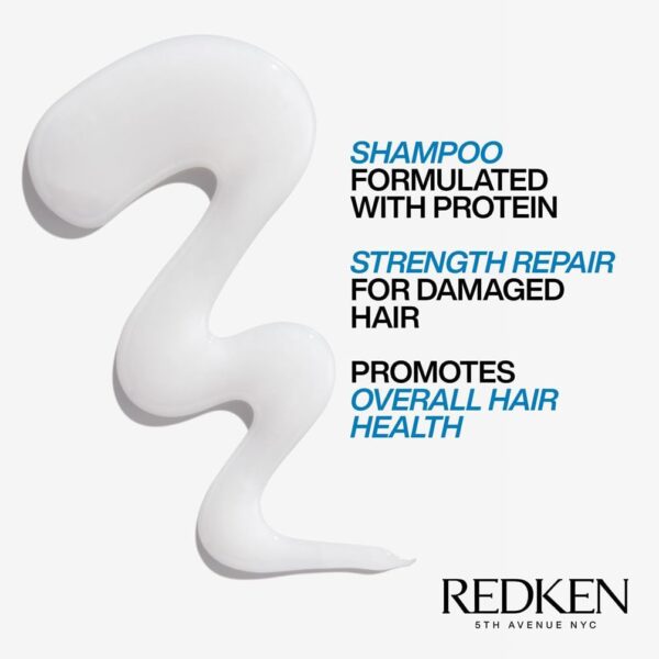REDKEN Shampoo, For Damaged Hair, Repairs Strength & Builds Resilience, Extreme