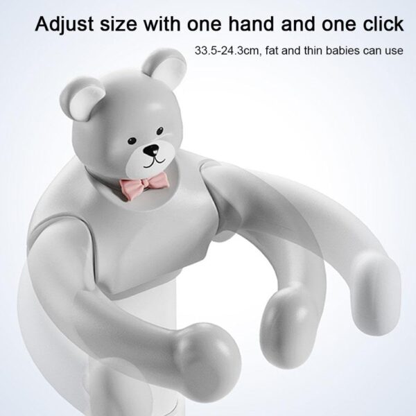 Adjustable Baby Shower Stand with Anti-Slip Base, Hug Bath Tower for Standing Up Themselves, 6-18 Months Toddler Shower Stand Support, Bathing Seat Chair Handle, Free Mother Hands