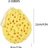 Body Bath Sponge,3 Pack Natural Fiber Soft Body Bath Sponge Honeycomb Texture Gentle Soothing Exfoliating Cleansing Body Shower Loofahs for Adults Kids Daily Care Bathroom Supplies