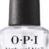OPI Nail Polish A Natural Nail Base Coat, Daily Nail Strengthener and Base Coat Against Nail Discolouration, For Thin, Weak and Damaged Nails, Clear Nail Polish 15ml