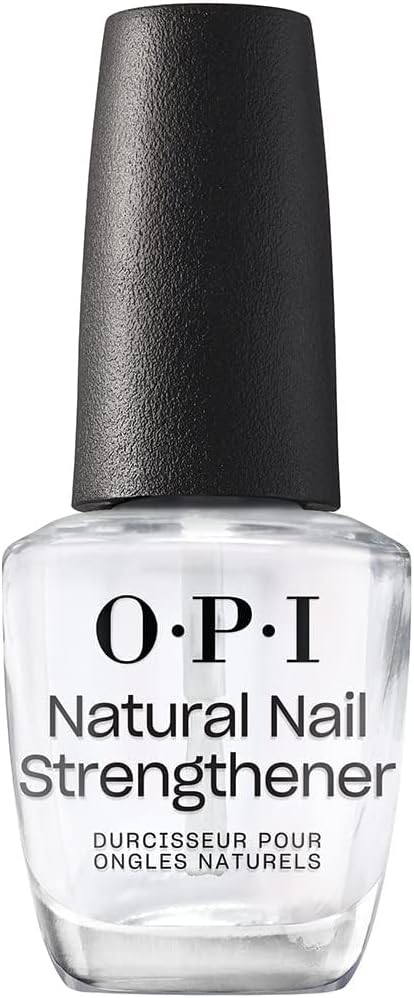 OPI Nail Polish A Natural Nail Base Coat, Daily Nail Strengthener and Base Coat Against Nail Discolouration, For Thin, Weak and Damaged Nails, Clear Nail Polish 15ml