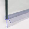 ECOSPA Rubber & Plastic Bath/Shower Screen Seal Strip for 4-6mm Glass Screens or Doors • Straight or Curved • Seals Gaps up to 15mm