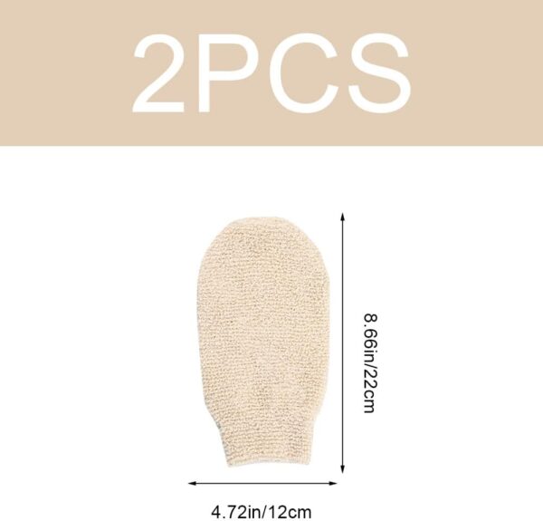 CHAOYUELYF 2 Pack Exfoliating Glove Bath Shower Glove Dead Skin Bath Scrub Mitten for Body Spa Massage Deep Exfoliating Mitt Bath Glove