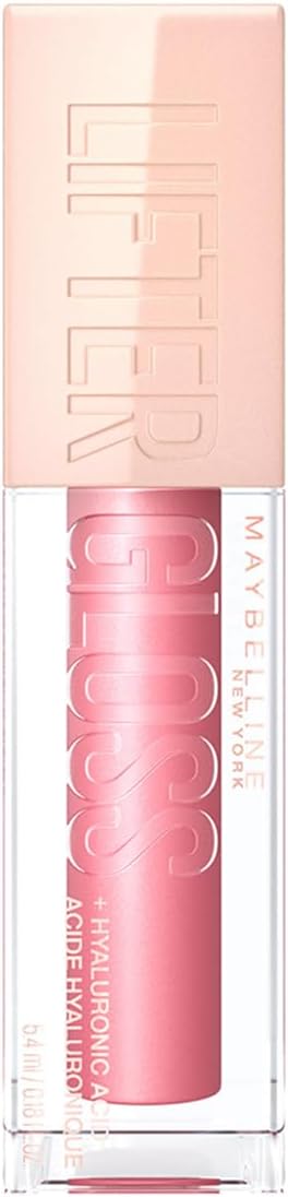 Maybelline New York Lifter Gloss, Plumping & Hydrating Lip Gloss with Hyaluronic Acid, 5.4 ml, Shade: 005, Petal