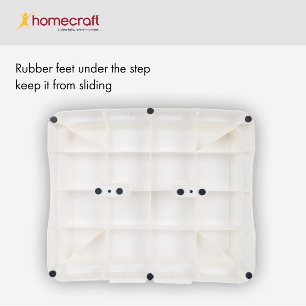 Homecraft Savanah Modular Bath Step, Aid for Getting Into and Out of Bath or Shower, Textured Slip Resistance Step, Stackable for Customer Height, Adjustability