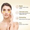 10 Pair Crystal Collagen 24k Gold Under Eye Gel Pad Face Mask Anti Aging Wrinkle Gel Under Eye Patches, Vegan Cruelty-Free Self Care