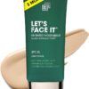 Shakeup Cosmetics Mens Tinted Moisturiser, Vegan Makeup for Men, Natural Coverage for Redness & Blemishes, 24hr Moisturisation with SPF, Easy Application, Light Shade, 50ml. Aka. LET'S FACE IT