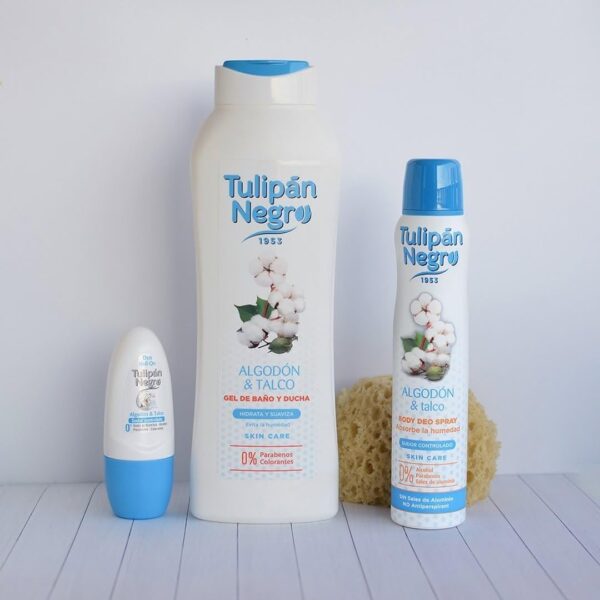Tulipan – Black Cotton And Powder Bath & Shower Gel 600 ml + 20% Free Women