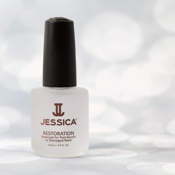 JESSICA Restoration Base Coat Nail Varnish, Award Winning for Post Acrylic or Damaged Nails, 14.8ml