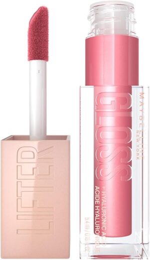 Maybelline New York Lifter Gloss, Plumping & Hydrating Lip Gloss with Hyaluronic Acid, 5.4 ml, Shade: 005, Petal