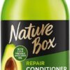 Nature Box Repair Conditioner (385ml), Natural Hair Conditioner, Enriched with Cold-Pressed Avocado Oil, Repairs Hair and Smooths Split Ends, Vegan Formula