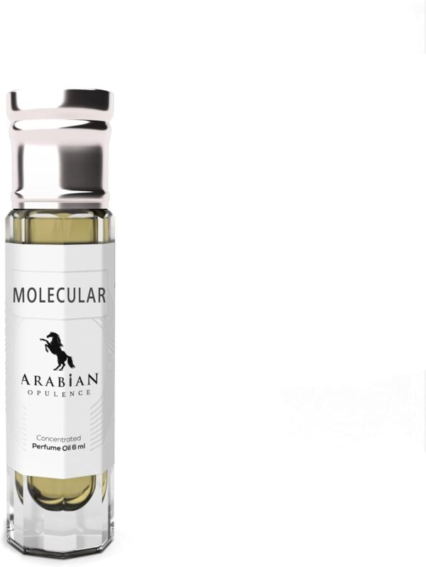Arabian Opulence FR201 MOLECULAR Roll-on Perfume Oil | Concentrated Fragrance Body Oil | Long Lasting Oil Based Perfume for Men and Women | Travel Size Bottle Alcohol-Free (6ml)