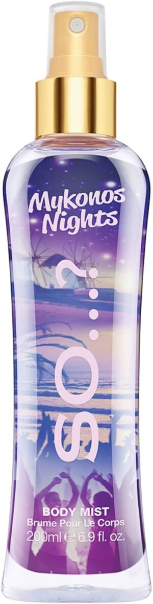 So…? Summer Escapes Womens Mykonos Nights Body Mist Fragrance Spray 200ml