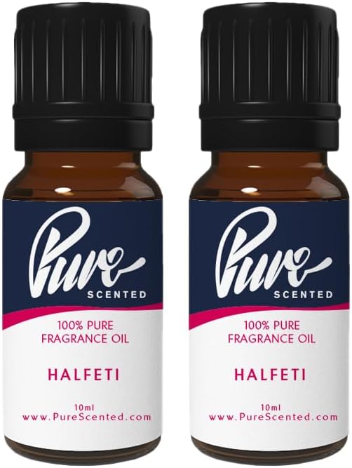 Pure Scented 20ml Fragrance Oils - 2 x 10ml Suitable for Candles, Soaps, Slime, Diffusers, Cosmetics, Wax Melts, Designer (2 x 10ml, Halfeti)
