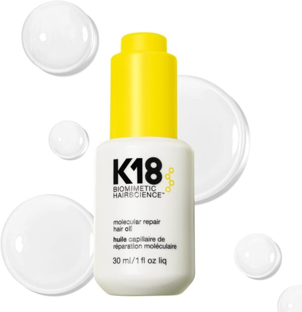 K18 Molecular Repair Hair Oil - Weightless Oil for Stronger, Healthier Hair, 30 ml