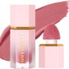3 Pack Liquid Contour & Highlighter & Blush Makeup Set Long Lasting Natural Weightless Buildable Contouring Bronzer Liquid Blush Stick Beauty Wand Liquid Highlighter Makeup (Set A)