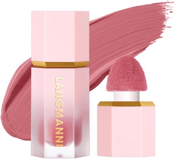 3 Pack Liquid Contour & Highlighter & Blush Makeup Set Long Lasting Natural Weightless Buildable Contouring Bronzer Liquid Blush Stick Beauty Wand Liquid Highlighter Makeup (Set A)