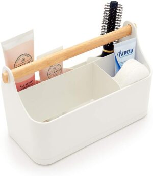 simplywire – Makeup Storage Organiser – Bathroom Caddy – White