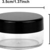 51iKK5mXCAL._AC_SL1500_.jpg Sample Pots for Cosmetics, 10 PCS 10Gram Cosmetic Containers, Make up Pots, Mini Jars With Lids, Clear Round Plastic Jars, BPA Free Pot Jars for Travel Storage Makeup Beauty Products Face Creams