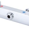 51kKSsYN14L._AC_SL1001_.jpg Chrome Thermostatic Shower Mixer Valve, Modern Thermostatic Bar Bath Mixer Tap, Anti Scald Tap Temperature Control Shower Valve 38°C Temperature Protection, Safe and Comfortable Bathing