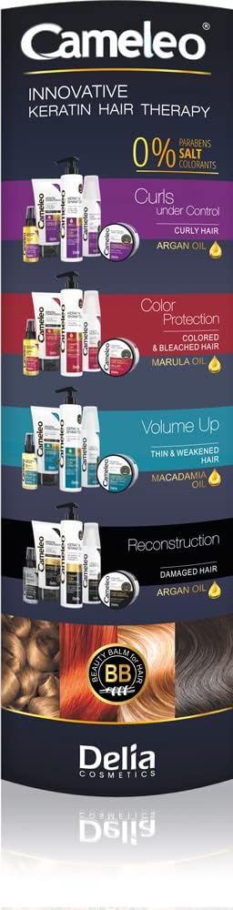 Cameleo - Marula Oil Hair Serum - Color Care Repair Serum for Damaged, Dry, Bleached Hair - On Wet & Dry Hair - No Rinsing - Paraben Free - 55ml