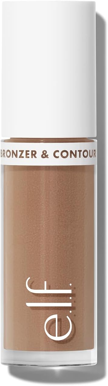 e.l.f. Camo Liquid Bronzer & Contour, Highly Pigmented, Natural-Looking Glowy Finish, Long-Lasting, Rounded Applicator, Vegan & Cruelty-Free, 2 Fair/Light