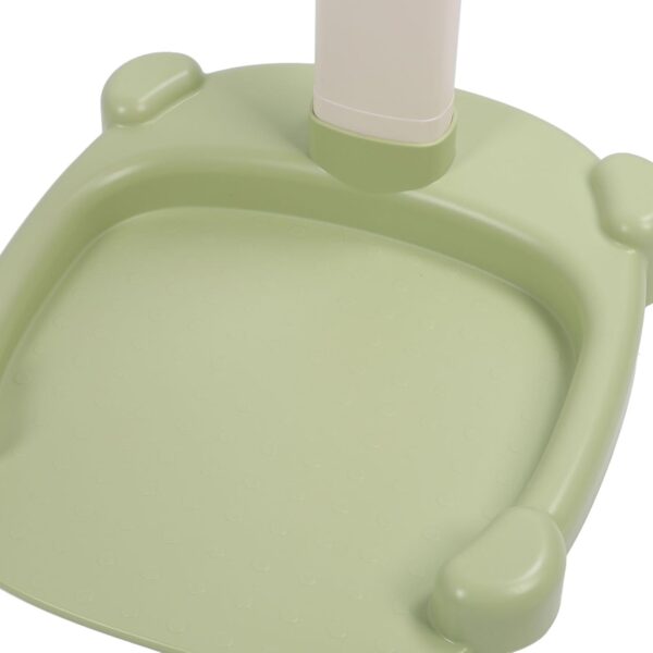 Baby Hug Bath Tower, Non Slip Toddler Shower Stand Support, Adjustable Baby Shower Stand for Bathroom, with Silicone Material (Green)