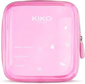 KIKO Milano Mini Pochette | Mini Transparent Beauty Bag, Pink