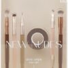 Real Techniques New Nudes Daily Swipe Eye Kit, Makeup Brushes For Eyeshadow, Liner, & Brows, Makeup Tape, For Natural Or Smokey Makeup Look, Synthetic Bristles, Cruelty-Free & Vegan, 7 Piece Set