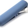 FERYES Makeup Brush Holder, Magnetic Closure Silicon Portable Cosmetic Face Brushes Holder, Soft and Sleek Makeup Tools Organizer for Travel- Blue