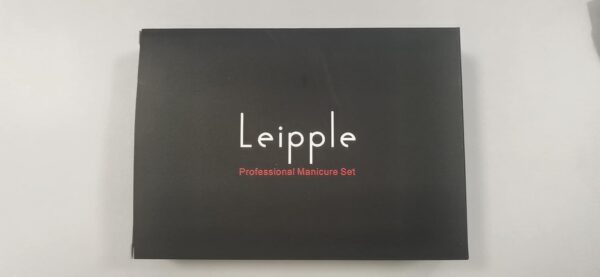 Leipple Manicure Set Professional Pedicure Kit Nail Care Tools - 16 in 1 Stainless Steel Nail Clippers Tools - Grooming Kit with Luxurious Leather Travel Case (Black)