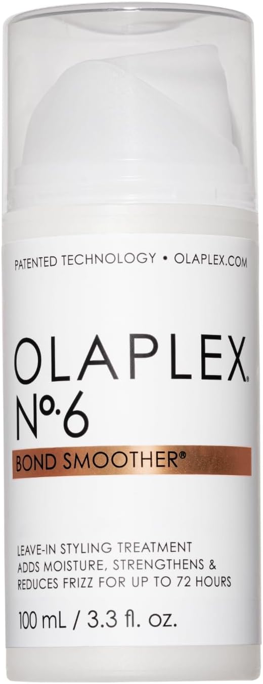 Olaplex No. 6 Bond Smoother, Leave-In Styling Hair Cream Treatment, Smooths, Conditions, & Strengthens, Frizz Control for Up to 72 Hours, For All Hair Types, 100ml