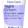E45 Face Night Cream - Nourishing Night Moisturiser to Restore Skin Barrier – For Sensitive Skin & Eczema Prone Skin - Regenerative & Firming Night Cream - Perfume Free - Dermatologist Approved - 50ml