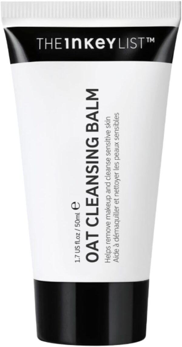 The INKEY List Mini Oat Cleansing Balm 50ml, Dissolves Makeup, Gentle Cleanser, Fragrance-free, Suitable For All Skin Types